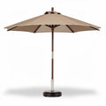 Parasol rectangulaire en aluminium et polyester beige 250 x 250 x 300cm